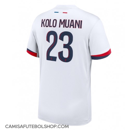 Camisa de time de futebol Paris Saint-Germain Randal Kolo Muani #23 Replicas 2º Equipamento 2024-25 Manga Curta